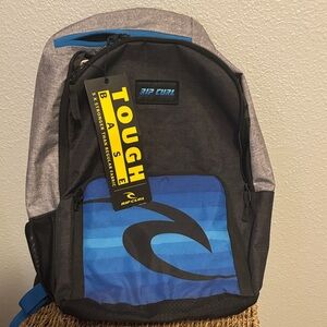 Rip Curl Gray and Blue Backpack
